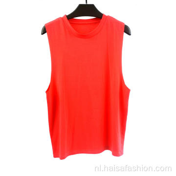 Dames roze rood gebreid vest